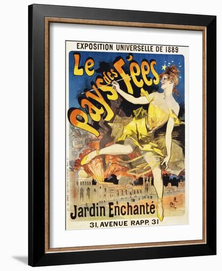 Le Pays Des Fees Poster-Jules Ch?ret-Framed Giclee Print