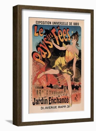 Le Pays Des Fees-Jules Chéret-Framed Art Print