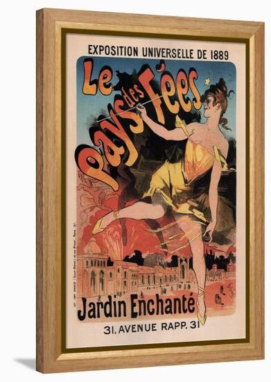 Le Pays Des Fees-Jules Chéret-Framed Stretched Canvas