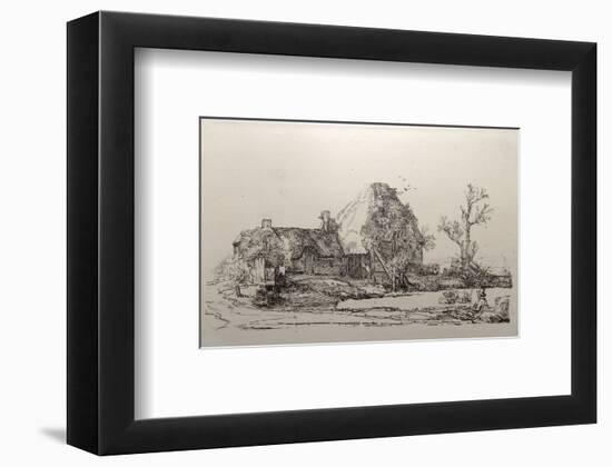 Le Paysage au Dessinateur (B219)-Amand Durand-Framed Collectable Print