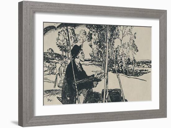 'Le Paysagiste', 1919-Auguste Lepere-Framed Giclee Print