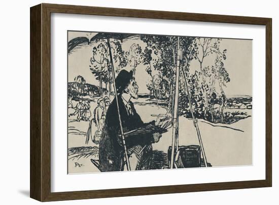 'Le Paysagiste', 1919-Auguste Lepere-Framed Giclee Print