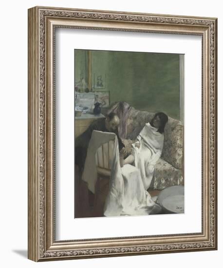 Le pédicure-Edgar Degas-Framed Giclee Print