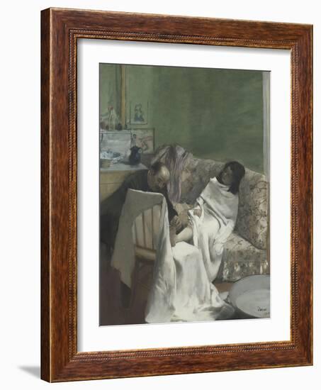 Le pédicure-Edgar Degas-Framed Giclee Print