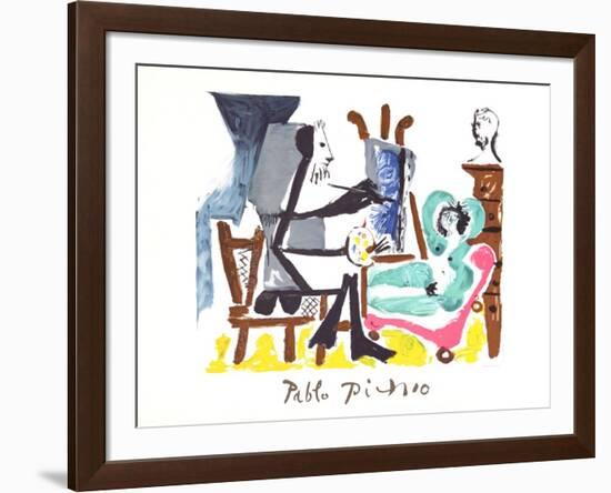 Le Peintre et Son Modele-Pablo Picasso-Framed Collectable Print