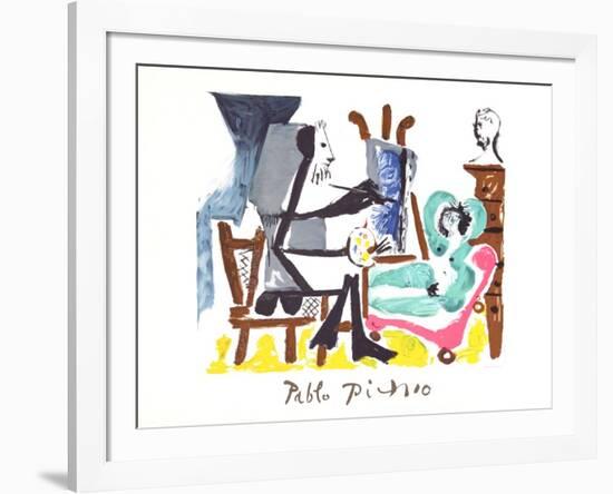 Le Peintre et Son Modele-Pablo Picasso-Framed Collectable Print