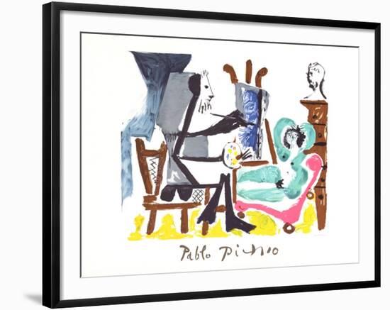 Le Peintre et Son Modele-Pablo Picasso-Framed Collectable Print