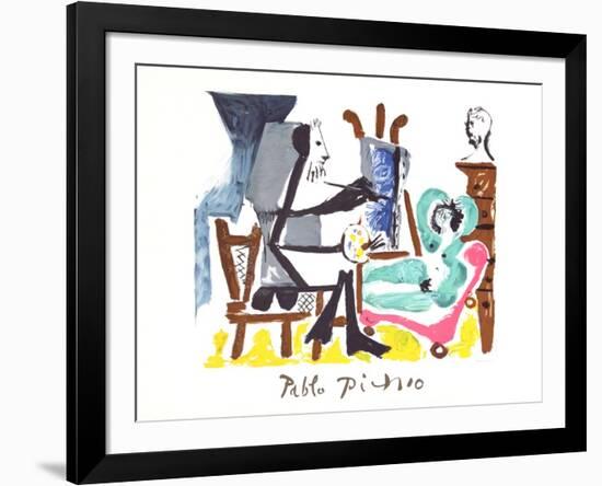 Le Peintre et Son Modele-Pablo Picasso-Framed Collectable Print