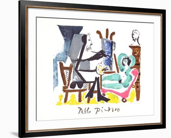 Le Peintre et Son Modele-Pablo Picasso-Framed Collectable Print