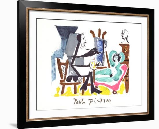 Le Peintre et Son Modele-Pablo Picasso-Framed Collectable Print