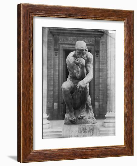 Le Penseur-Auguste Rodin-Framed Giclee Print