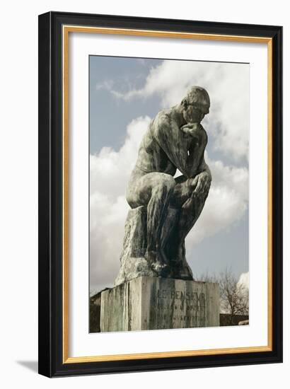 Le Penseur-Auguste Rodin-Framed Giclee Print