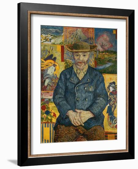 Le Pere Tanguy, c.1887-Vincent van Gogh-Framed Giclee Print