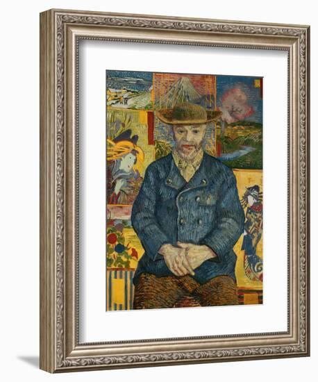 Le Pere Tanguy, c.1887-Vincent van Gogh-Framed Giclee Print