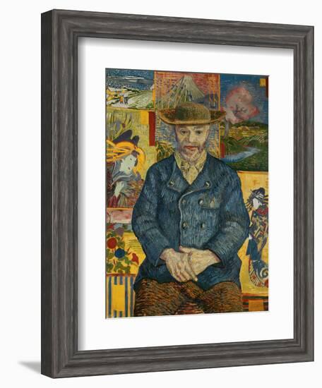 Le Pere Tanguy, c.1887-Vincent van Gogh-Framed Giclee Print