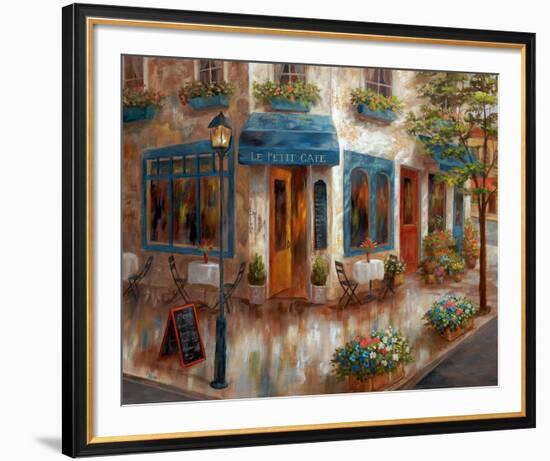 Le Petit Café-null-Framed Art Print