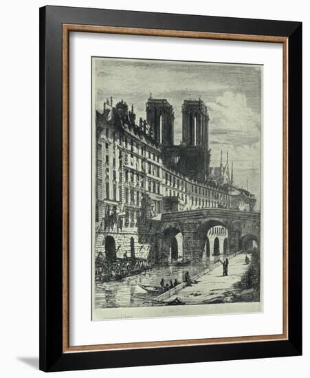 Le Petit Pont, 1915-CH Meryon-Framed Giclee Print