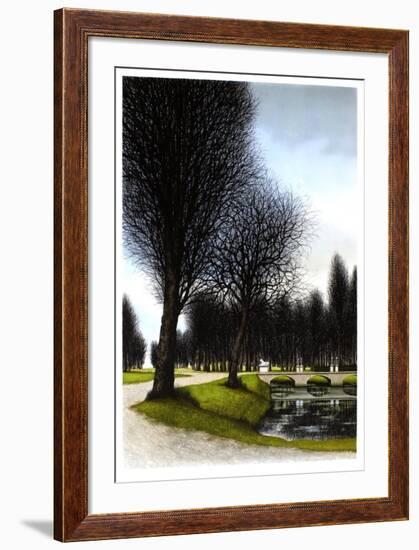 Le petit pont de pierre-Jacques Deperthes-Framed Limited Edition