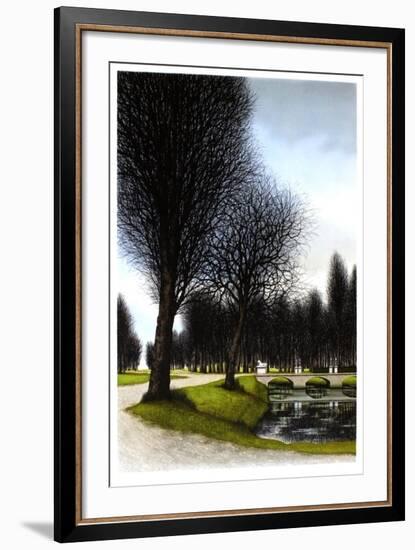 Le petit pont de pierre-Jacques Deperthes-Framed Limited Edition