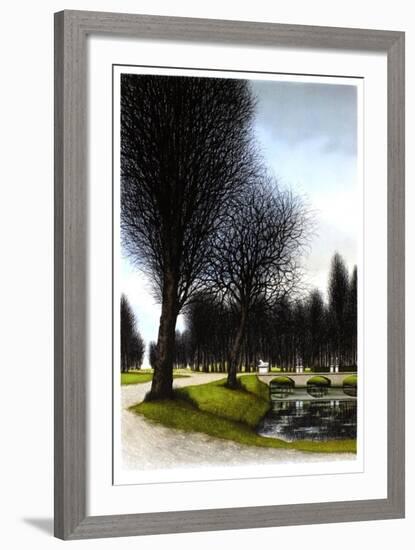 Le petit pont de pierre-Jacques Deperthes-Framed Limited Edition