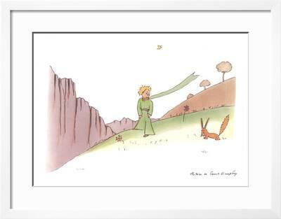 Le Petit Prince Et Le Renard Serigraph Antoine De Saint Exupery Art Com