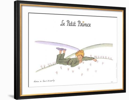 Le Petit Prince reveur-Antoine de Saint Exupery-Framed Art Print