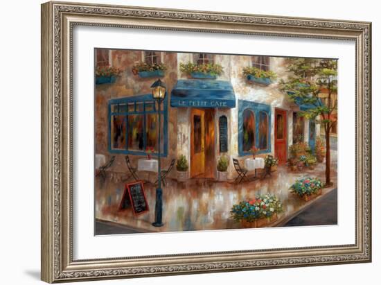 Le Petite Café-null-Framed Art Print