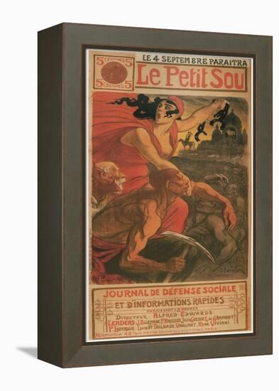 Le Petite Sou, 1900-Théophile Alexandre Steinlen-Framed Premier Image Canvas