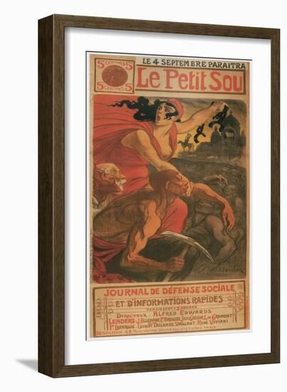 Le Petite Sou, 1900-Théophile Alexandre Steinlen-Framed Giclee Print