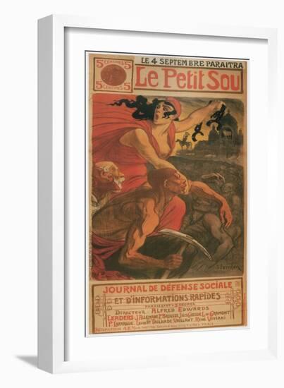 Le Petite Sou, 1900-Théophile Alexandre Steinlen-Framed Giclee Print