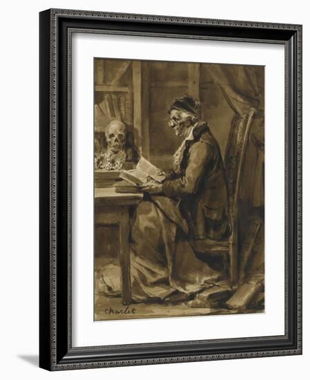 Le philosophe-Nicolas Toussaint Charlet-Framed Giclee Print