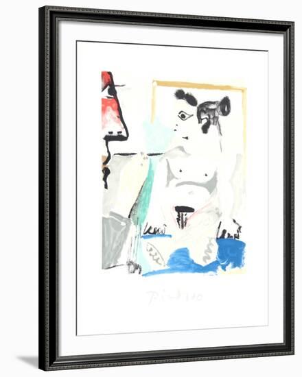 Le Pientre et Son Modele-Pablo Picasso-Framed Collectable Print