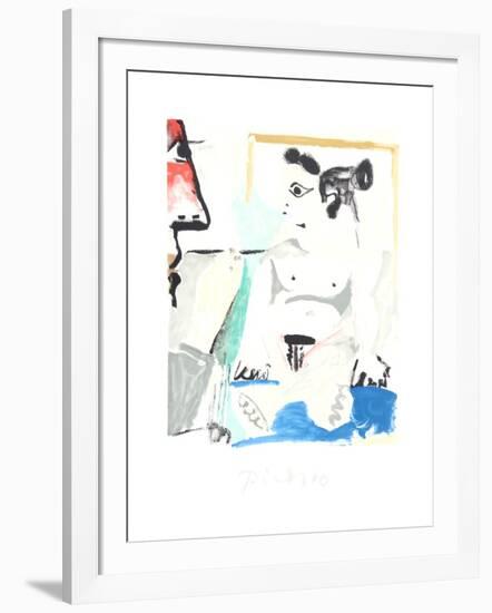 Le Pientre et Son Modele-Pablo Picasso-Framed Collectable Print