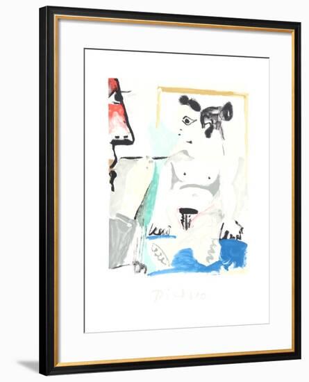 Le Pientre et Son Modele-Pablo Picasso-Framed Collectable Print