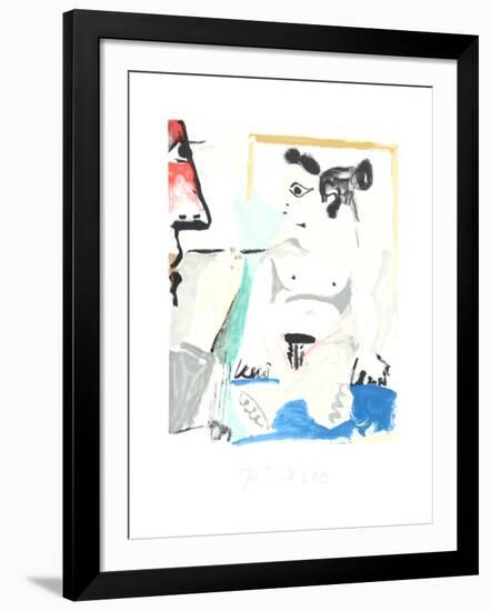 Le Pientre et Son Modele-Pablo Picasso-Framed Collectable Print