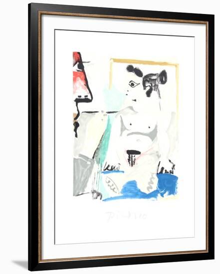 Le Pientre et Son Modele-Pablo Picasso-Framed Collectable Print