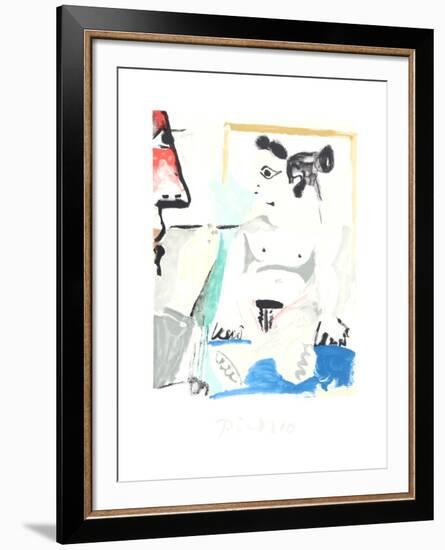 Le Pientre et Son Modele-Pablo Picasso-Framed Collectable Print