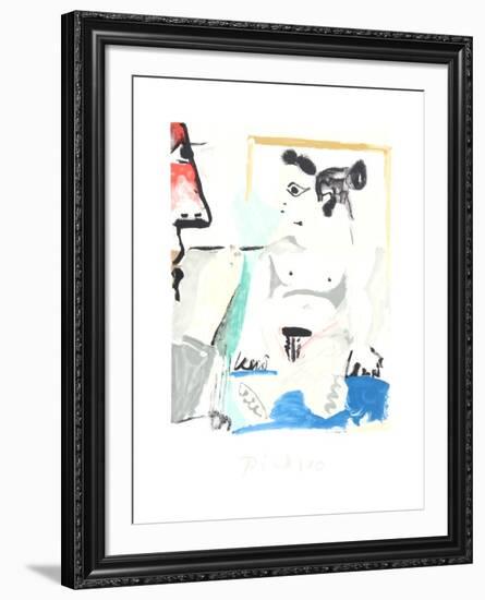 Le Pientre et Son Modele-Pablo Picasso-Framed Collectable Print