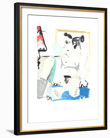 Le Pientre et Son Modele-Pablo Picasso-Framed Collectable Print