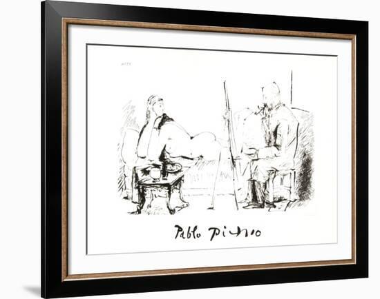 Le Pientre et Son Modele-Pablo Picasso-Framed Collectable Print