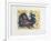 Le pigeon-paon-Jean-marie Guiny-Framed Limited Edition