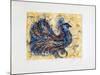 Le pigeon-paon-Jean-marie Guiny-Mounted Limited Edition