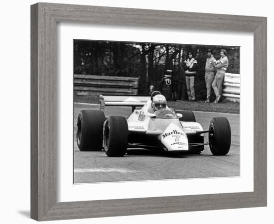 Le Pitote Automobile Britannique John Marshall Watson Lors Du Prix De Belgique Au Circuit De Zolder-null-Framed Photo