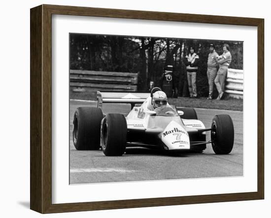 Le Pitote Automobile Britannique John Marshall Watson Lors Du Prix De Belgique Au Circuit De Zolder-null-Framed Photo