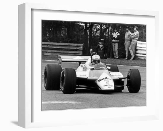 Le Pitote Automobile Britannique John Marshall Watson Lors Du Prix De Belgique Au Circuit De Zolder-null-Framed Photo