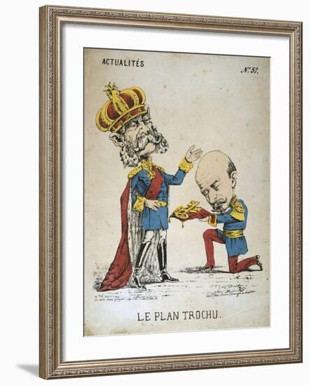 Le Plan Trochu, 1870-1871-null-Framed Giclee Print