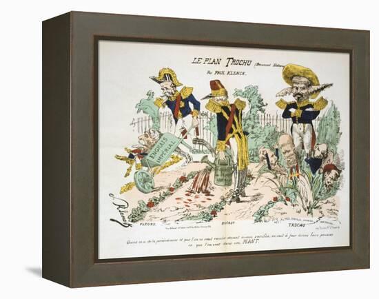 Le Plan Trochu, 1870-1871-null-Framed Premier Image Canvas