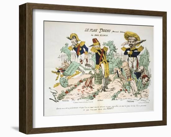 Le Plan Trochu, 1870-1871-null-Framed Giclee Print
