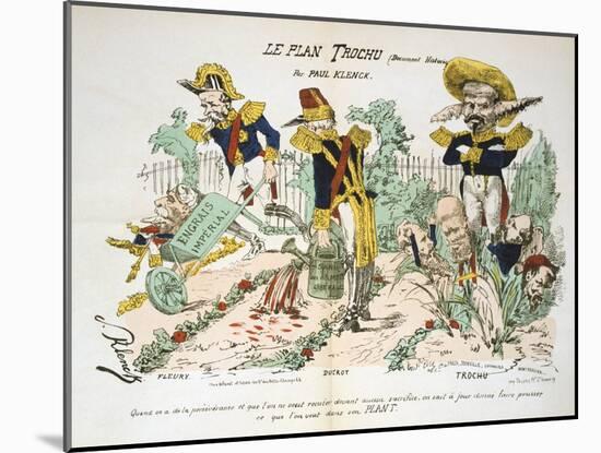 Le Plan Trochu, 1870-1871-null-Mounted Giclee Print