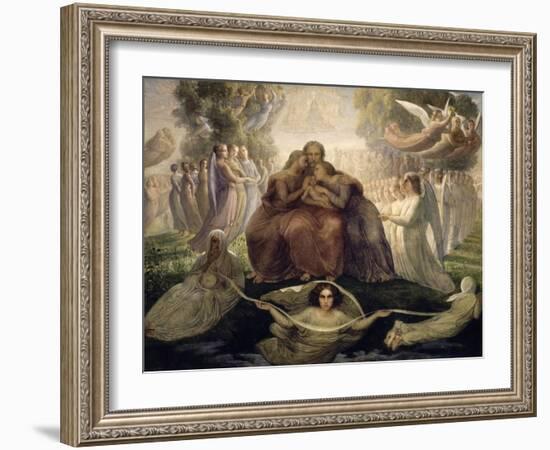 Le Poème de l'âme. Génération divine-Louis Janmot-Framed Giclee Print